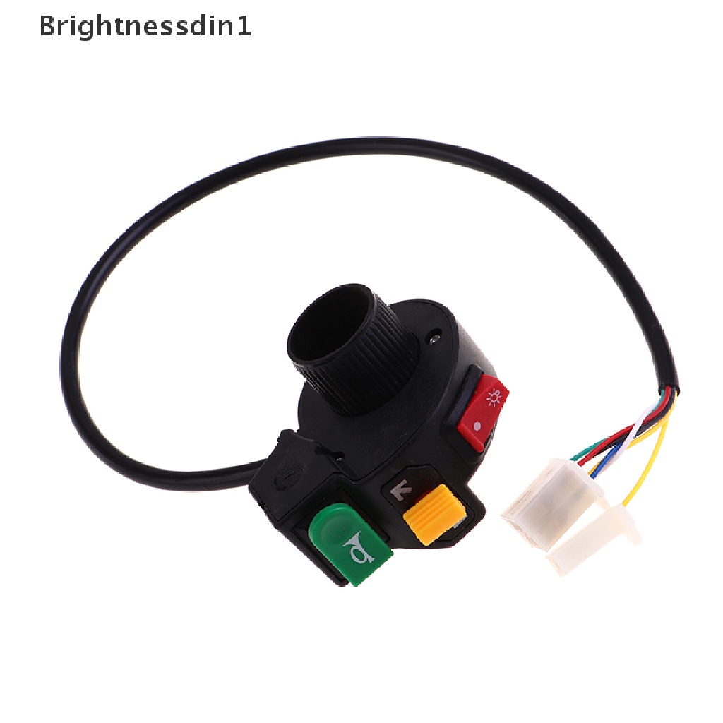 [Brightnessdin1] 3in1 Saklar Motor Sepeda Elektrik Scooter ATV Quad Lampu Sein Tanduk Di Butik