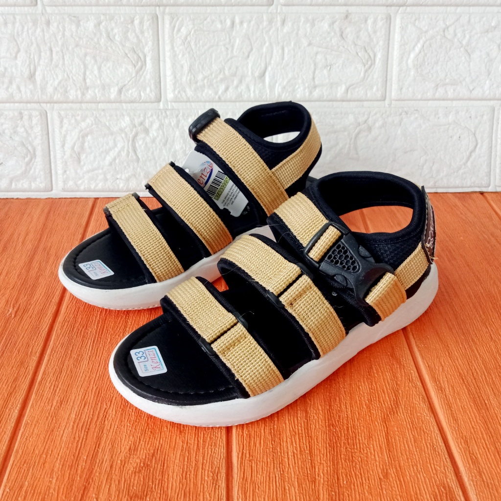 Sandal Anak Perempuan Let Gunung Kenzi Size 31-40 Cream