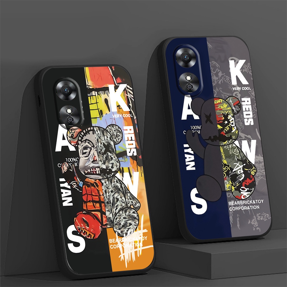 Casing Infinix Hot 30i Note12 G96 Hot 20S Note 11smart 6smart 5panas 11S NFC Hot 11play 12 10Play 9main Hot 10S Hot 10T Graffiti Kamuflase Beruang Silikon Lembut Case Cover DGX