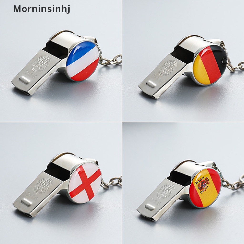 Mornin 2022perlengkapan Kipas Angin Piala Dunia Qatar Coach Whistle Flag Keychain Souvenir id