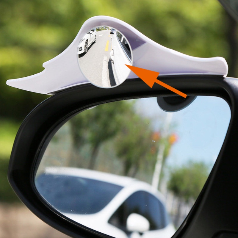 2pcs Kaca Spion Mobil Hujan Alis Blind Spot Mirror Cermin Bulat Kecil360° Aksesoris Otomatis Parkir Tambahan HD Adjustable