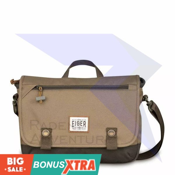 Tas Selempang EIGER1989 DERAIL SHOULDER BAG Khakhi 91000 5116  Original MURAH AWET KECE BANDUNG