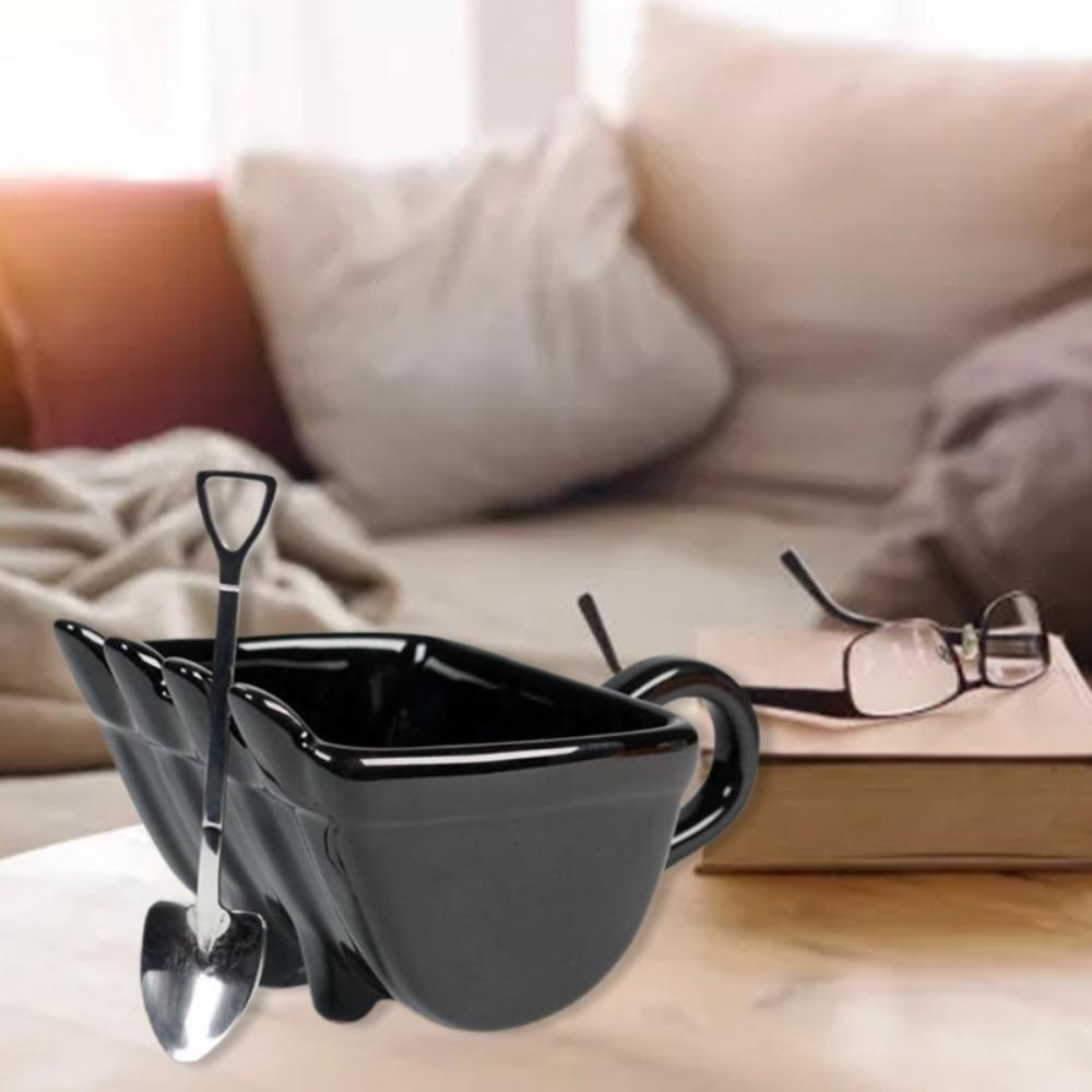 [Elegan] Tea Cup 3D Lucu Excavator Bucket Portable Gelas Kopi Plastik