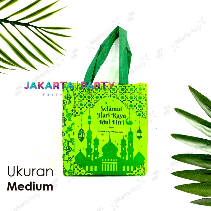 

Goodie Bag Lebaran Hijau / Goodie Bag Idul Fitri / Tas Lebaran