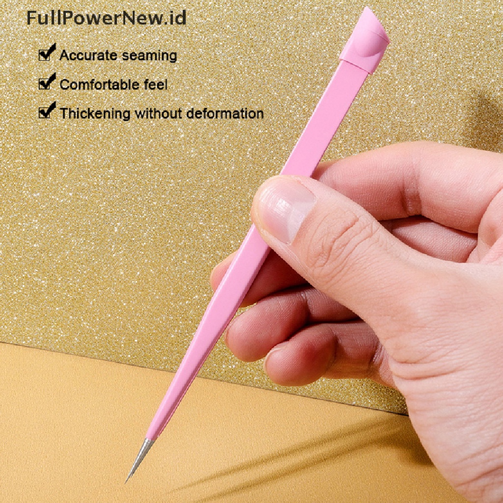 Power Pinset Kuku 3D Rhinestones Picker Nail Art Tools Dengan Kepala Penekan Silikon ID