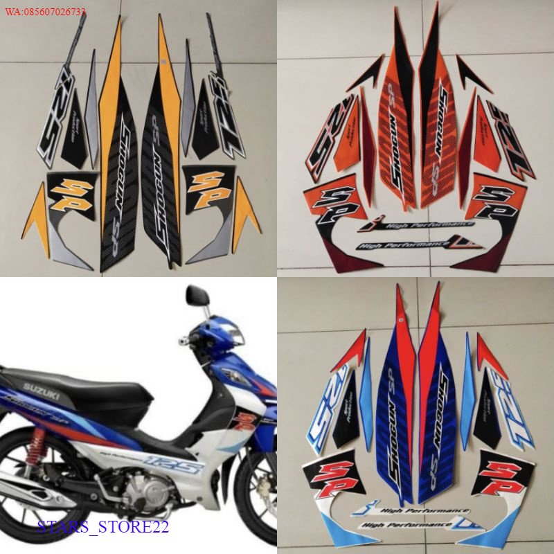 (ORI) Striping Suzuki Shogun sp 125 r 2009 2010 lis body standar KUALITAS ORIGINAL PABRIK