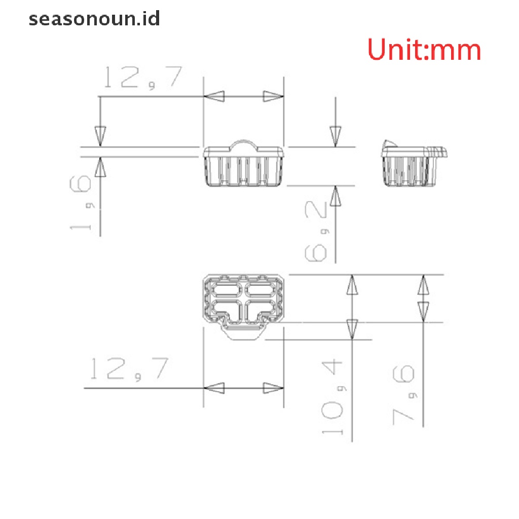 Seasonoun 20Pcs Ethernet Hub Port RJ45 Anti Debu Cover Topi Pelindung Plug Untuk Jack Female.