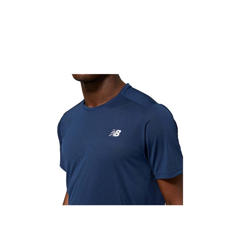 New Balance Accelerate Men's Short Sleeve Top   Natural Indigo