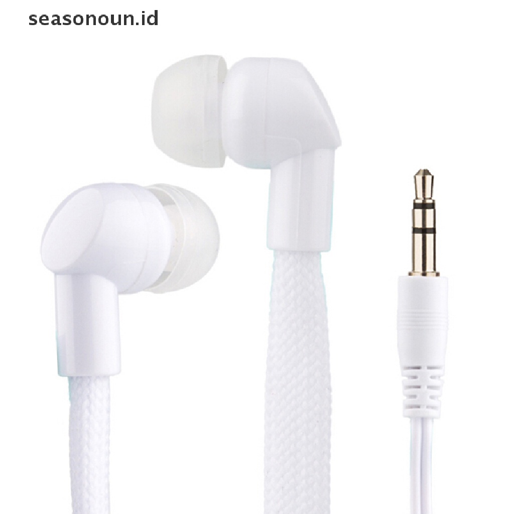 Seasonoun Shoelace Earphone super bass Headphone stereo earbuds Earpiece Lari.