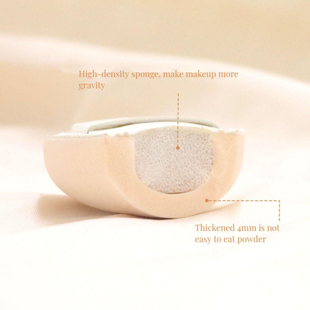 Needway   Mini Finger Puff Mini Profesional Natural Makeup Puff Blush Ujung Jari Loose Powder Puff Kering Basah Dual-use Foundation Alat Spons Makeup