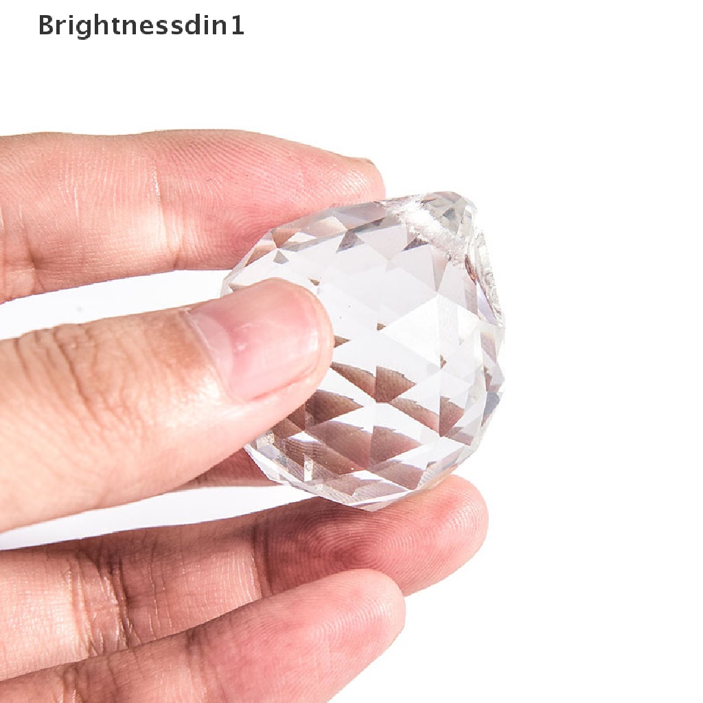 [Brightnessdin1] 20 /30/40mm Kaca Bola Kristal Prisma Lampu Gantung Pendant Lighg Ball Dekorasi Rumah Butik