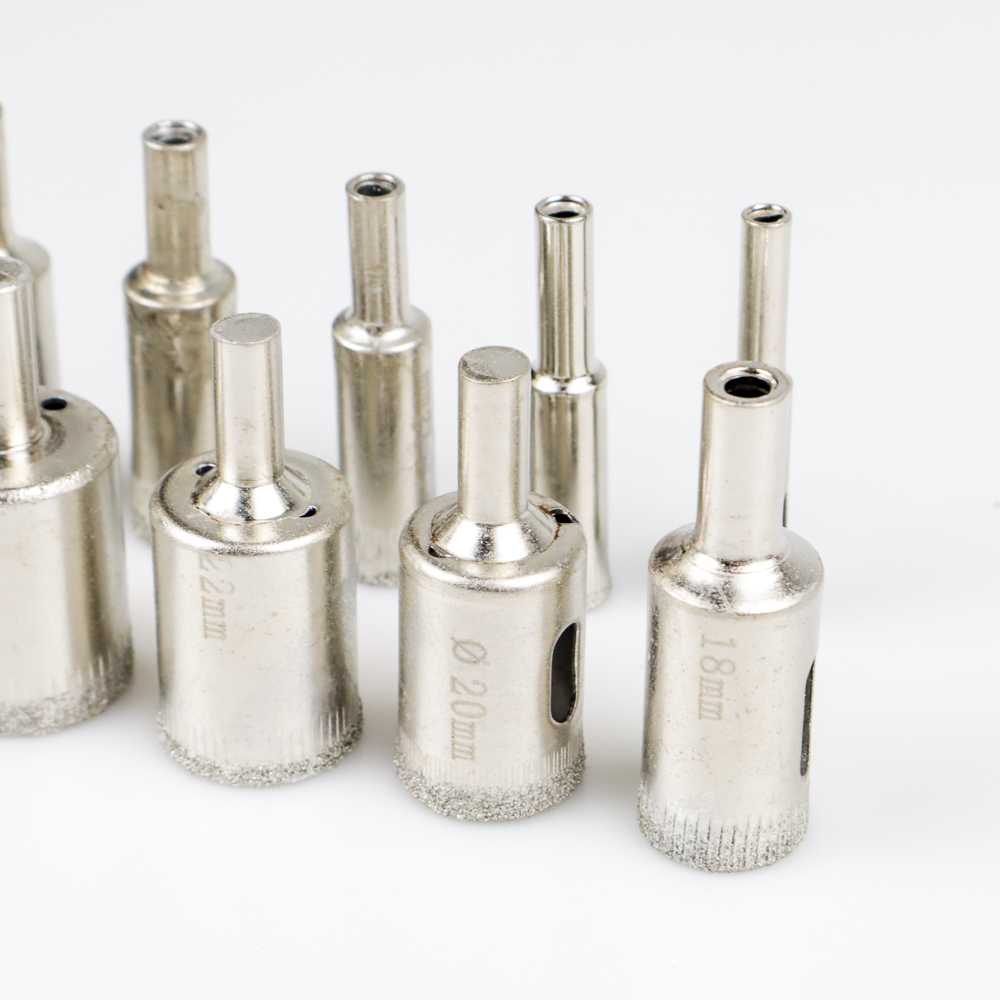 (BISA COD) FTIHSHP  Mata Bor Diamond Coated Hole Drill Bit 8mm-50mm 10PCS - GJ0106