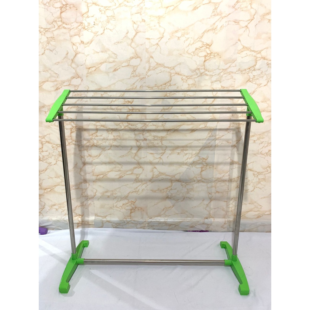 (1KG) SHENAR JEMURAN HANDUK BERDIRI / SUNNY JEMURAN HANDUK STAINLESS STEEL / JEMURAN ANTI KARAT / JEMURAN RAKIT / RAK PENGERING ANTI KARAT