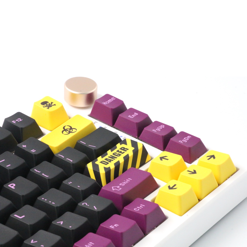 Keycap Biokimia PBT OEM Profil Pengganti Keycap Desain Kepribadian Untuk Keyboard Mekanik