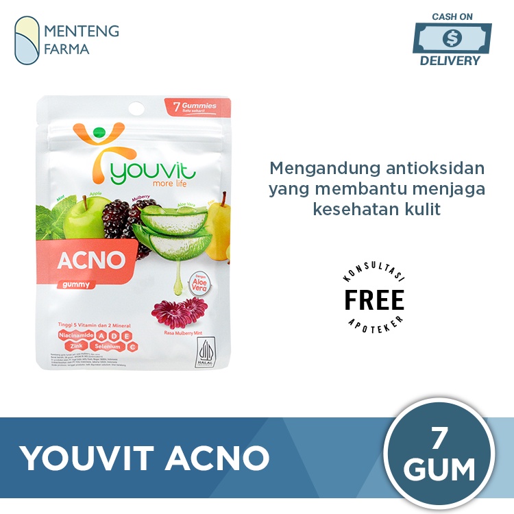 Youvit Acno 7 Gummies - Vitamin Untuk Kulit Berjerawat