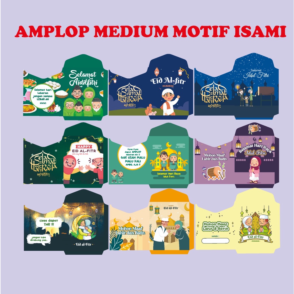 

Amplop medium baru isi 10 lembar 1 pack glossy tebal