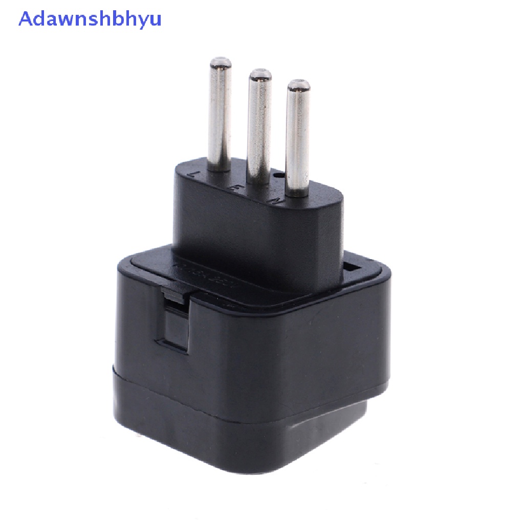 Adaptor Colokan converter travel plug Adhyu Universal UK/US/EU/AU Ke italy 3pin Ubah ID