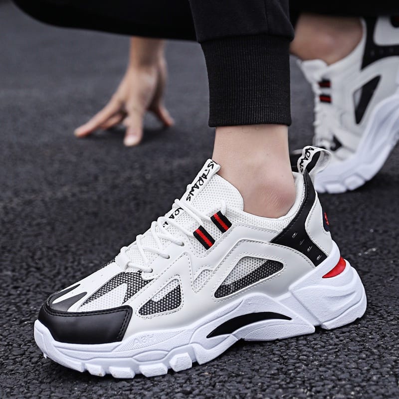 GROSIRTAS LV0232 Sepatu Sneakers Pria Import Sport Shoes Sepatu Casual Pria Breathable Trendy