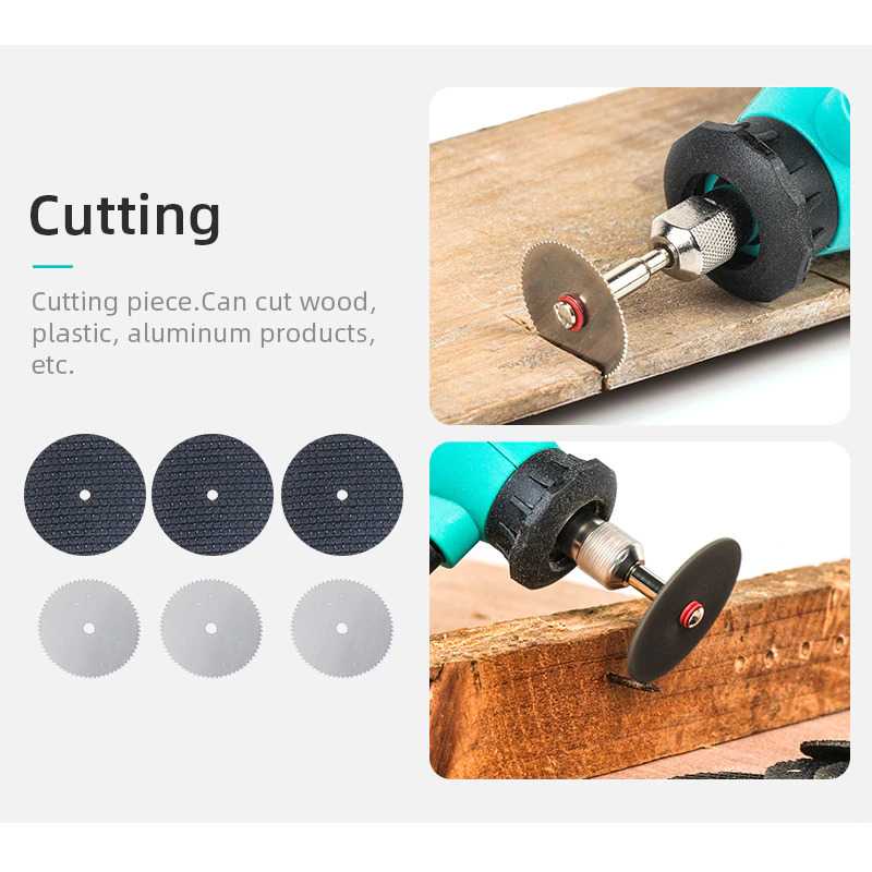 (BISA COD) FTIHSHP Dutoofree Die Grinder Set Grinder &amp; Polisher Cutting Electric 350 PCS - DG350