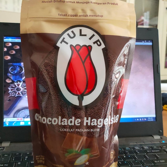 

tulip ziplock chocolade hagelslag 500 gr