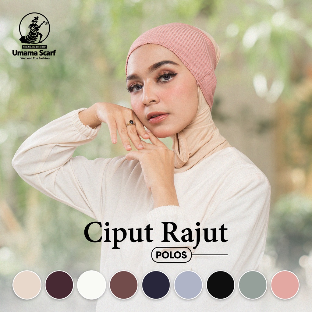 Ciput Rajut Premium Pilih Warna By Umama Scarf