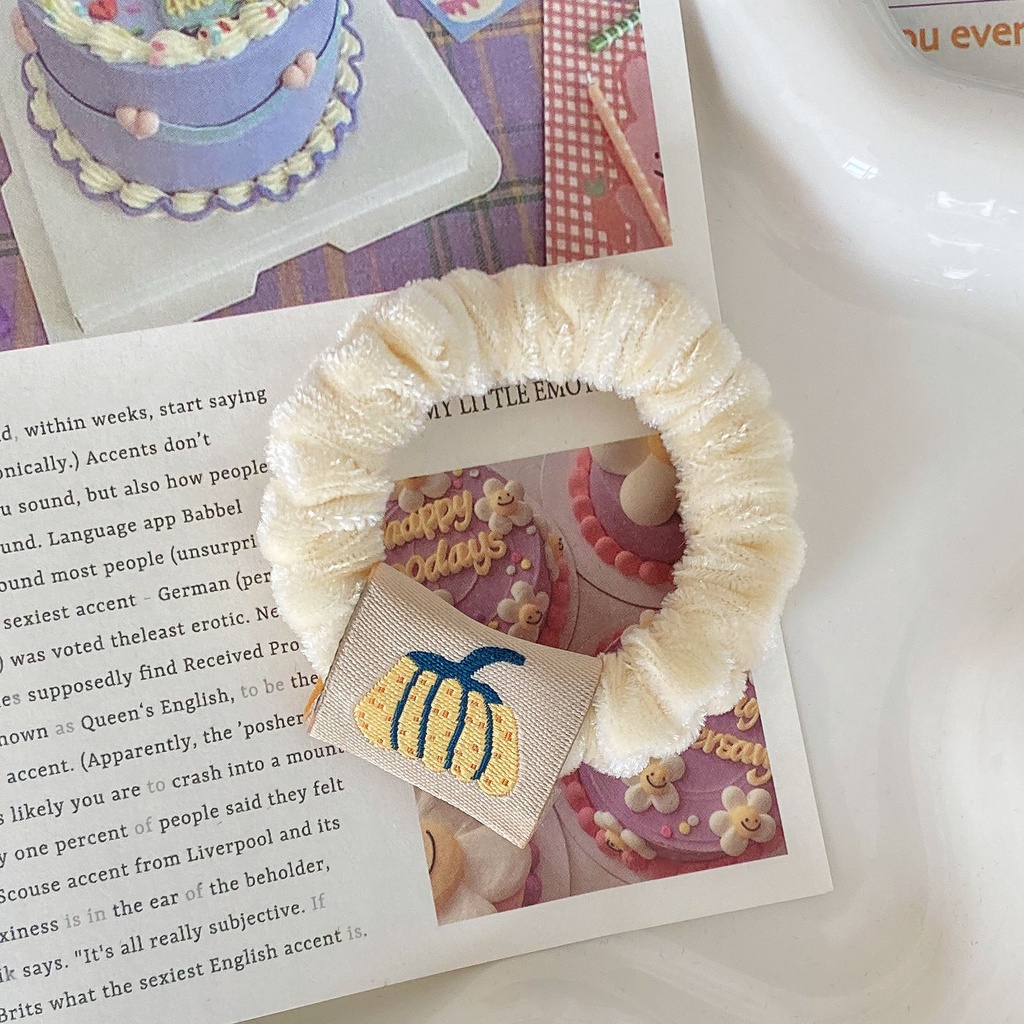 1 Pc Kunciran Rambut Karet Gelang Lucu Polos [068]