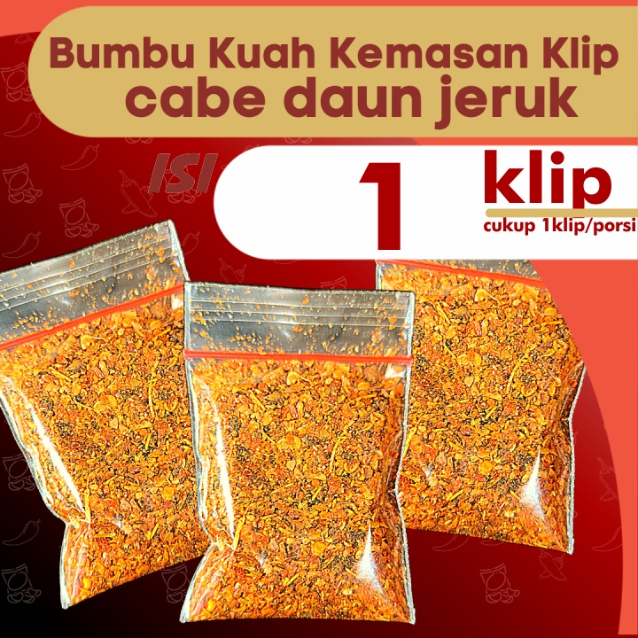

1KLIP Bumbu Cabe Jeruk untuk kuah baso aci 1Klip/Porsi by GaiaRasa