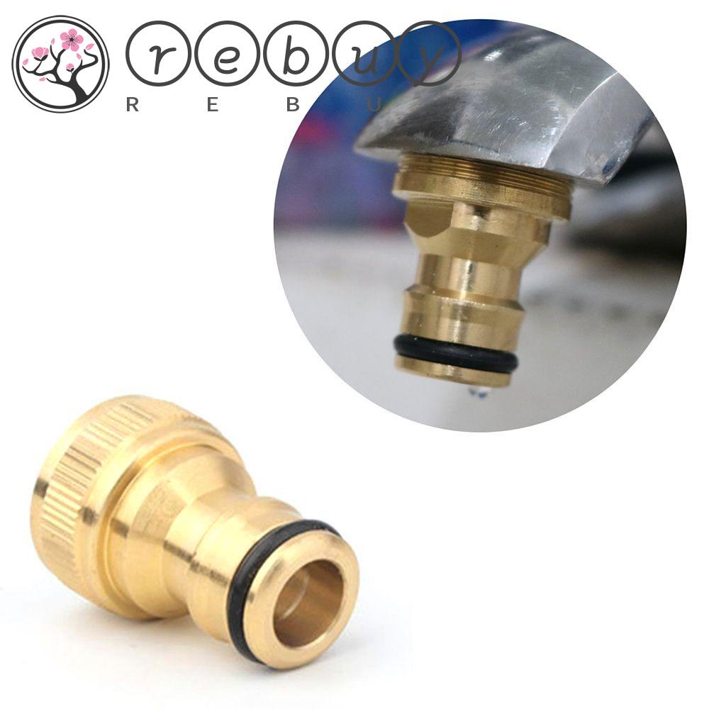 REBUY Brass Quick Connector Garden Watering Equipment Adaptor Tap Tube Pipe Spray Hose Nozzle