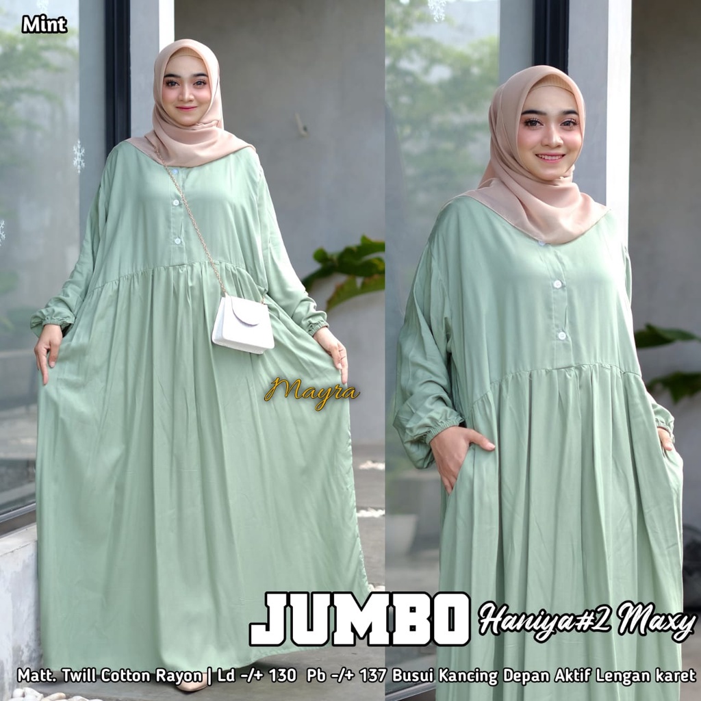 Terbaru ✨ Homedress Muslim Gamis Hitam Dan Putih Polos Katun Rayon Twill Jumbo Ld 130 Ada✅ / Nazaret