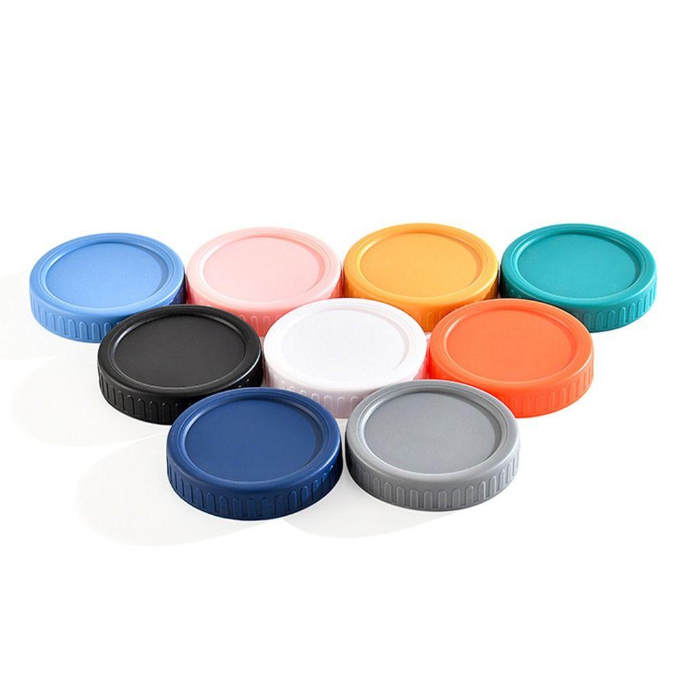 Wonder 6pcs Mason Jar Lid Alat Dapur Plastik Untuk Mulut Lebar Toples Segel Penutup Botol