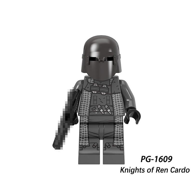 Star Wars Ren Knights Minifigure Black Warrior Hitam Warrior Cavalry Blok Bangunan Mini Figure Mainan Dekorasi Desktop