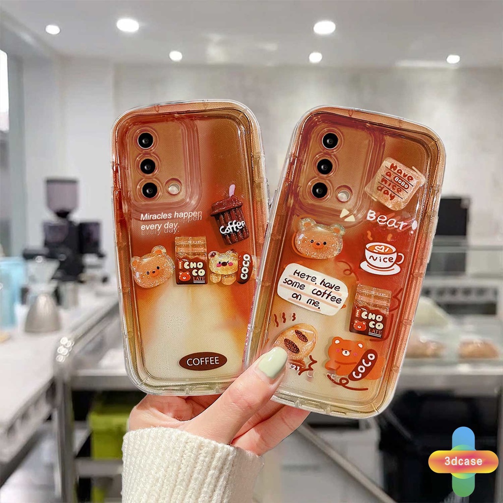 Case HP OPPO A57 A57S A57E A55 A7 A5 A9 A17 A17K A31 A53 A33 2020 A15 A54 A5S A3S A76 A96 A16 A95 A77S A12 A12S A1K A16E A16K A54S Reno 7 7Z 8Z 5 4 6 8 5F 5K 4F 4 5 06 Lite A74 A15S A52 A11K A92 A35 A36 A11 Gradual Cartoon Coffee Bear Soft Case