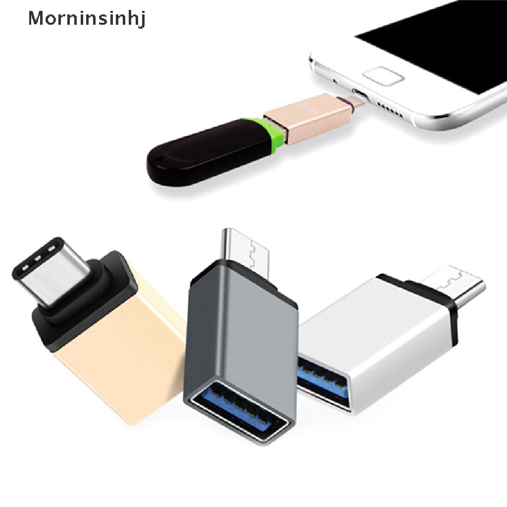 Mornin 1Pc Adaptor Sinkronisasi Data OTG Pria Ke USB 3.0 Female USB Untuk Ponsel Macbook id