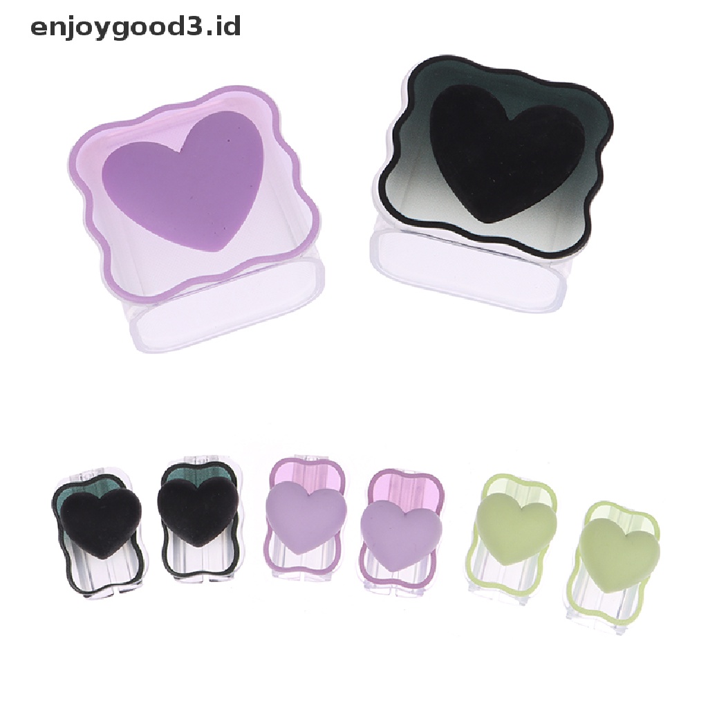 [Rready Stock] Cute Love Heart Clear Charging Pelindung Kabel Case Charging Safe Protector (ID)