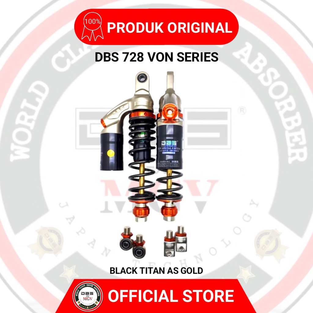 [ BISA COD ] Shock Tabung DBS 728 VON SERIES HONDA ALL NEW PCX 150 PCX 160