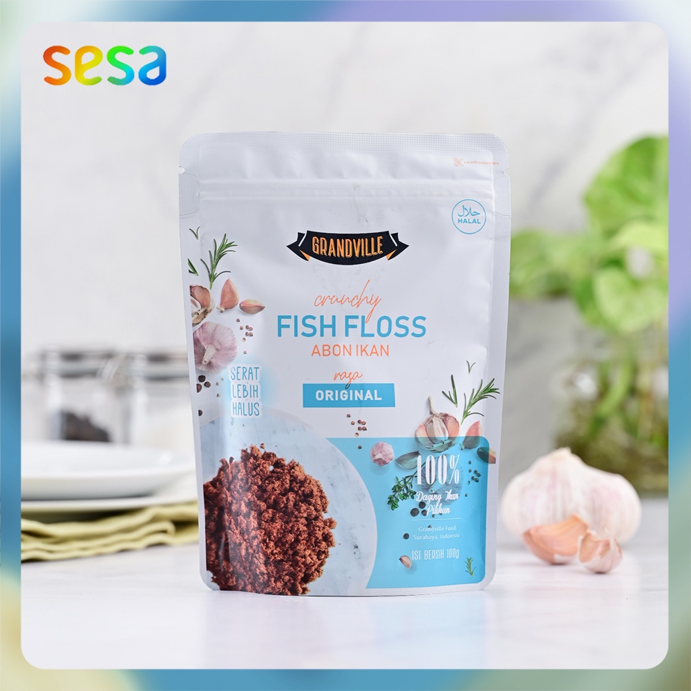 

GRANDVILLE Fish Floss Original 100gr - Abon Ikan Snack Cemilan Makanan Anak