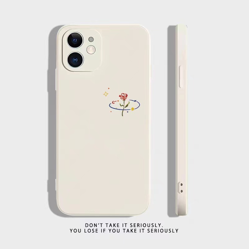 IPHONE Ins Pola Pangeran Kecil Cocok Untuk Iphone14 14pro 14plus 13 13pro 13prm iPhone12 7Plus 8Plus Xr XS 13 Pro Max Empat Sudut Casing Ponsel Tahan Guncangan