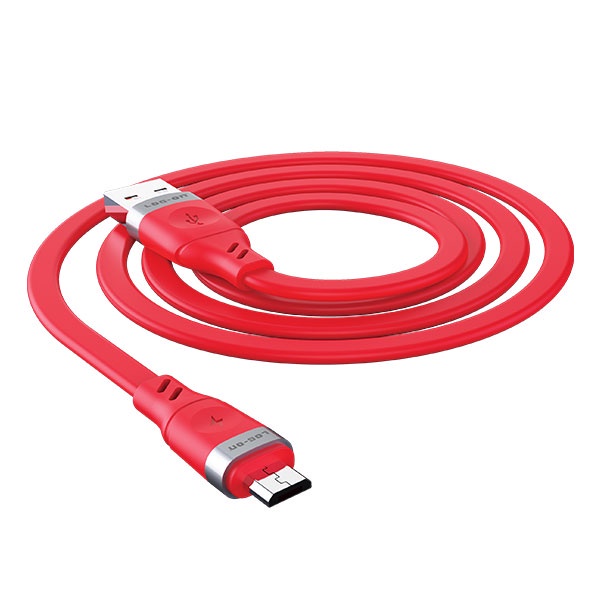 KABEL DATA LOG ON LO-CB61 2.4A 1Meter QUICKLY CHARGE Fast Charging QC 3.0A Micro USB Original