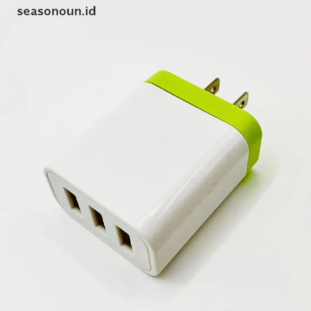 Seasonoun 1PCNew 3usb interface charger Ponsel Warna Sambungan Gaya universal.