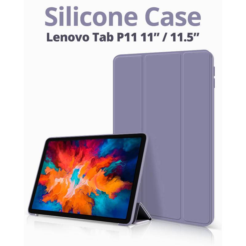 Soft Silicon Case Untuk Lenovo Tab P11 Pro Plus TB 2021 J606F F607F F706F F716F J616F Tri-Fold Stand Hard Back Cover Untuk Legion Y700 8.8 2022 Case