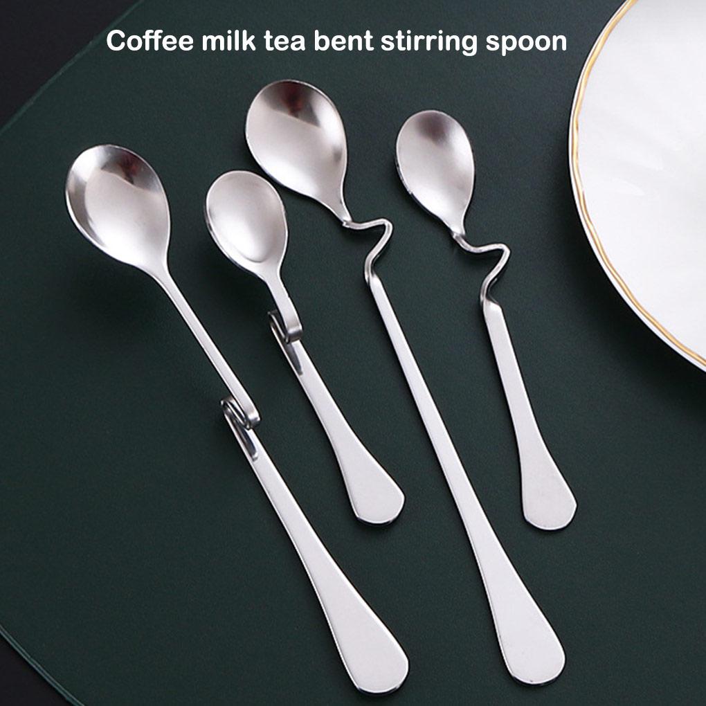 Sendok Kopi Stainless Steel Es Krim Dessert Stirring Scoops Sendok Teh Rumah Restoran Hotel Pesta Peralatan Makan Dapur