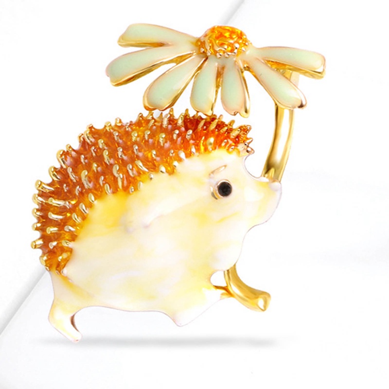 Lucu Bunga Landak Bros Wanita Hewan Peliharaan Pesta Kantor Kausal Bros Pin Hadiah