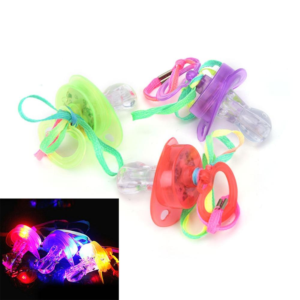 Mxbeauty Whistle Dot Anak Menyala Mainan Pesta Anak Glow in The Dark Kedip Peluit Peluit Kalung Glow Whistles Joke Dot Mainan LED Dot Whistle