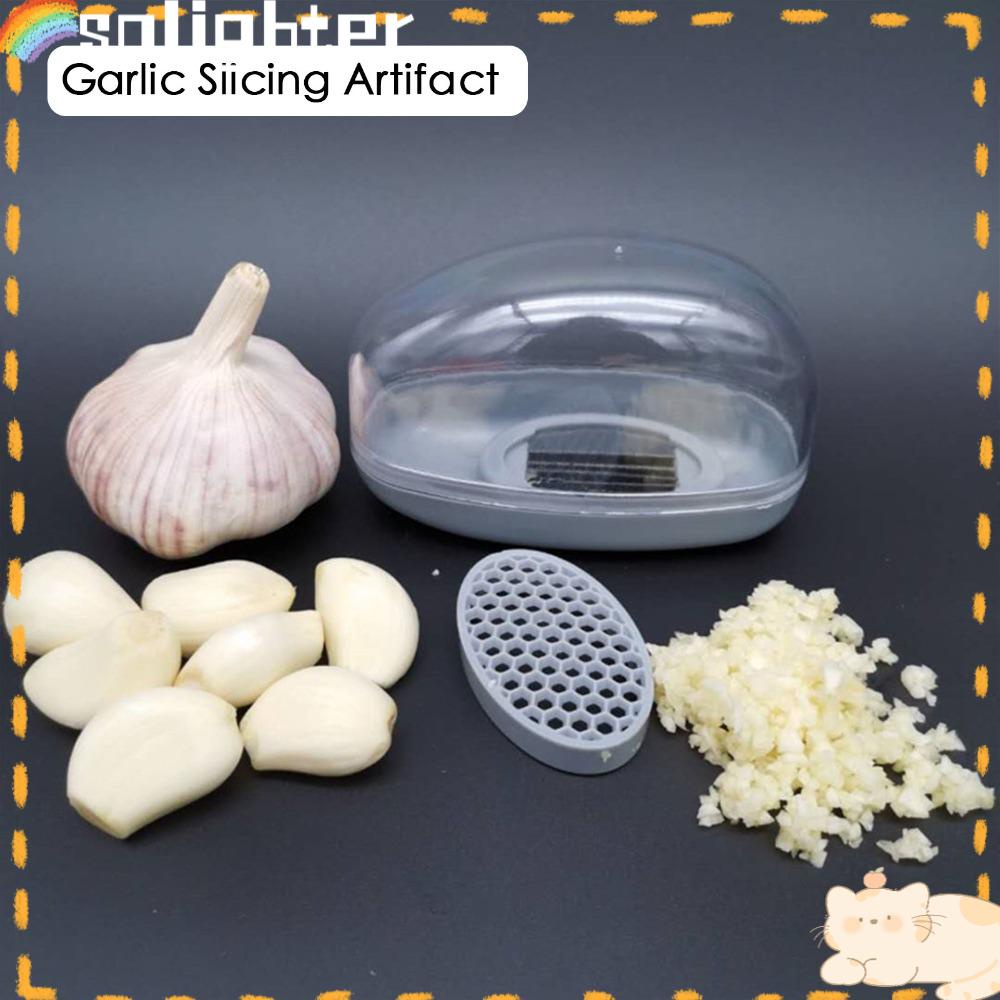 Solighter Garlic Slicer Parutan Penggiling Baru Menekan 2-in-1