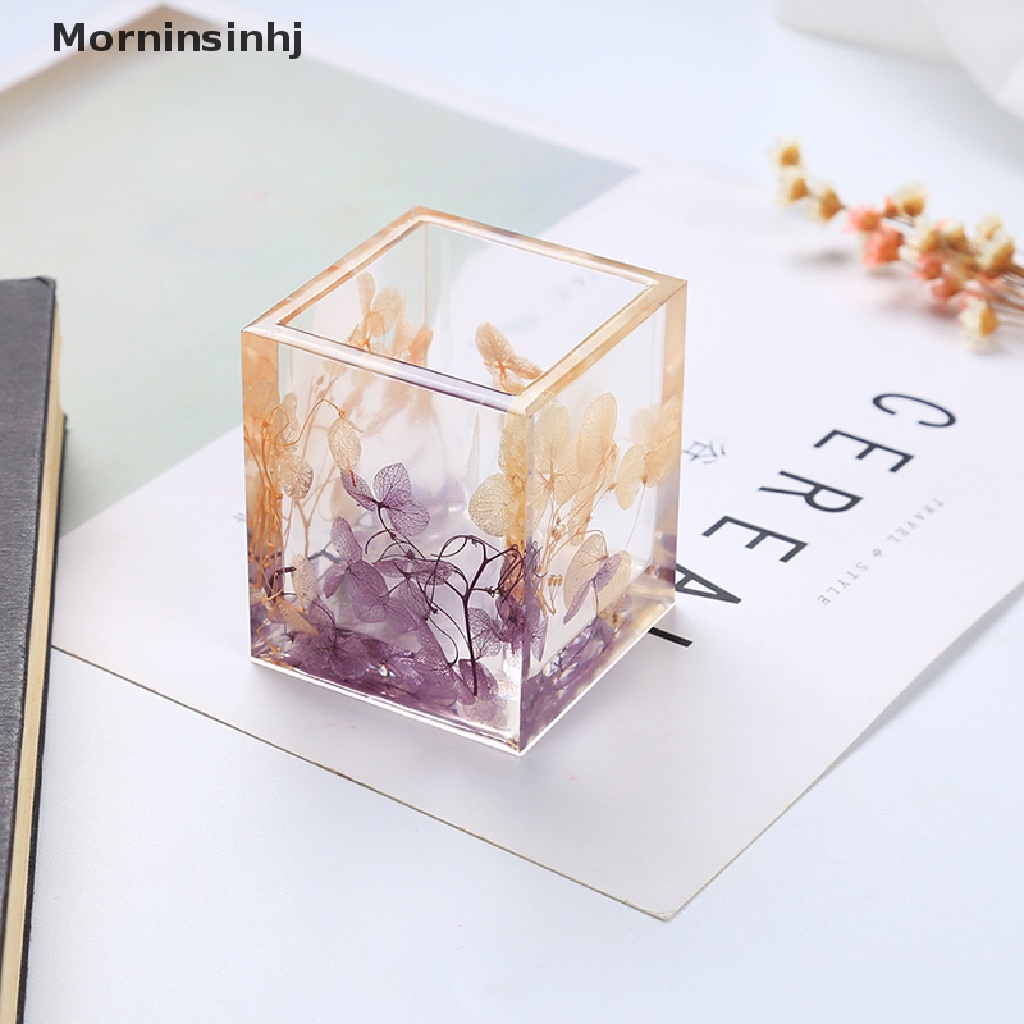 Mornin Cetakan Resin Silikon Holder Epoxy Casg Art Coaster Cup Pen Mould DIY id