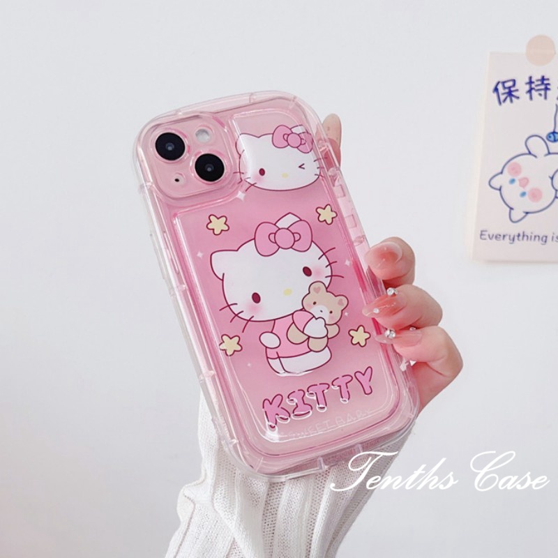 Samsung A14 A54 A34 A04 A04s A13 A23 A53 A03 A03s A02s A52 A72 A32 A22 A12 A71 A51 A50 A50s A30s A11Pink Bow Cat Phone Case Sabun Soft Cover