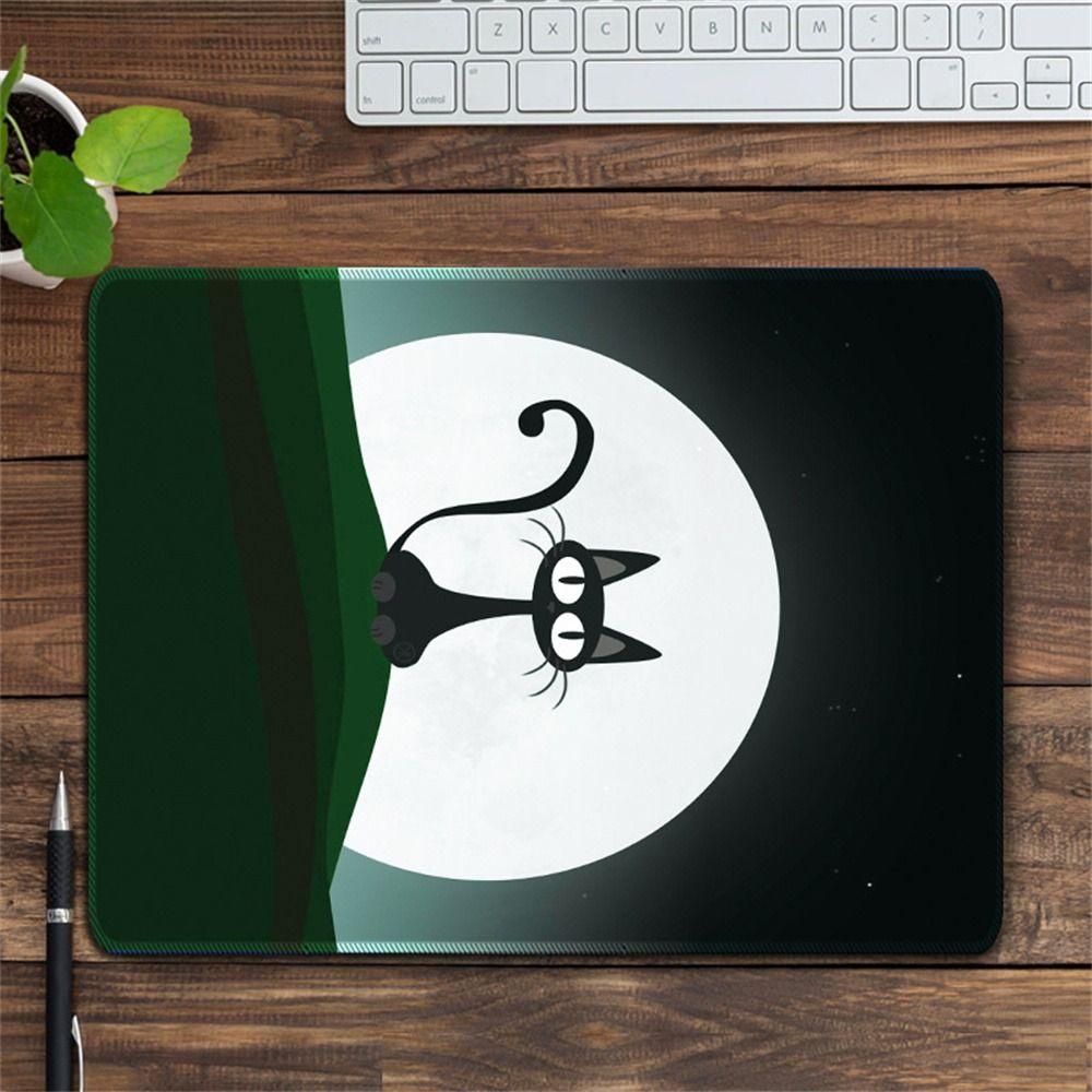 Agustinina Mouse Pad Laptop Non-Slip Almond Blossom Van Gogh Keyboard Pad Gaya Lukisan Minyak Desktop Pad