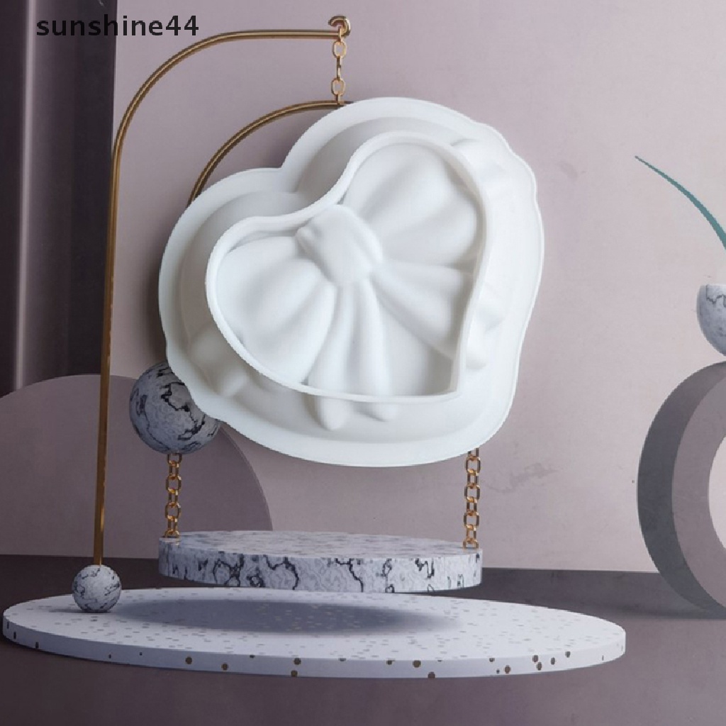 Sunshine Cute Knot Bow Cetakan Silikon Lembut Fondant Resin Art Mould Kue Pastry Tools ID