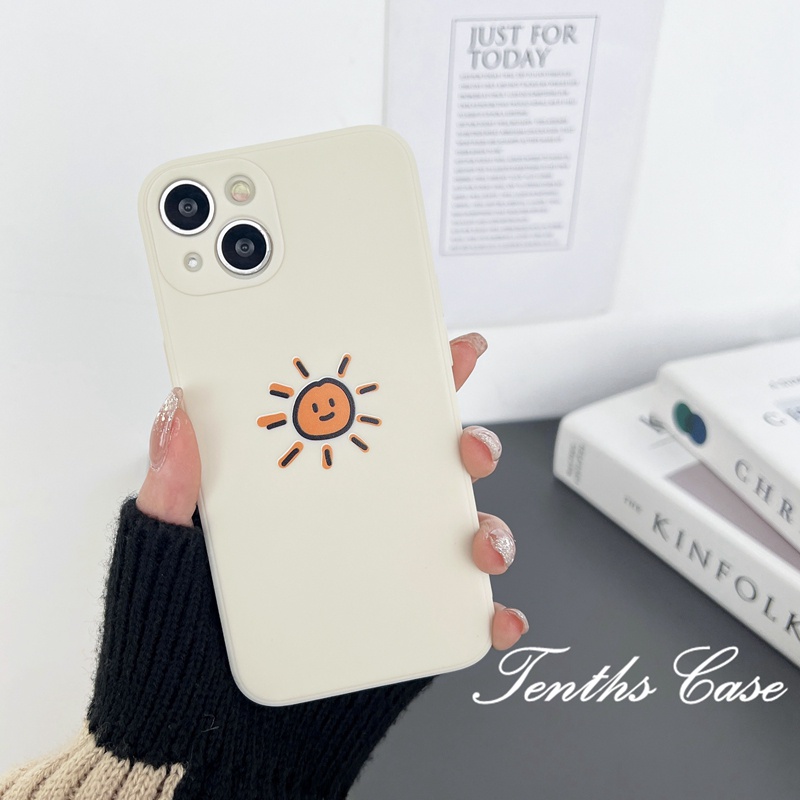 Casing OPPO A78 A17 A17K A57 A77 A76 A96 A16 A16s A15S A74 A54 A93 A95 A94 A5 A9 A53 A33 A32 2020 Reno 7 6 5Pro 7Z 6Z A52 A92 A5s A12 A3s F11 2023 Sun Moon Phone Case Sarung Silicon