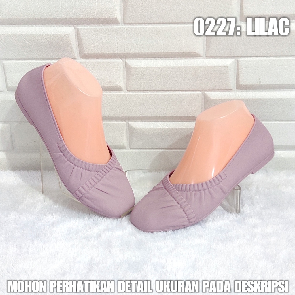 Sepatu Balet Flat Karet Wanita 0227 Teplek Karet Cewek SPTFW